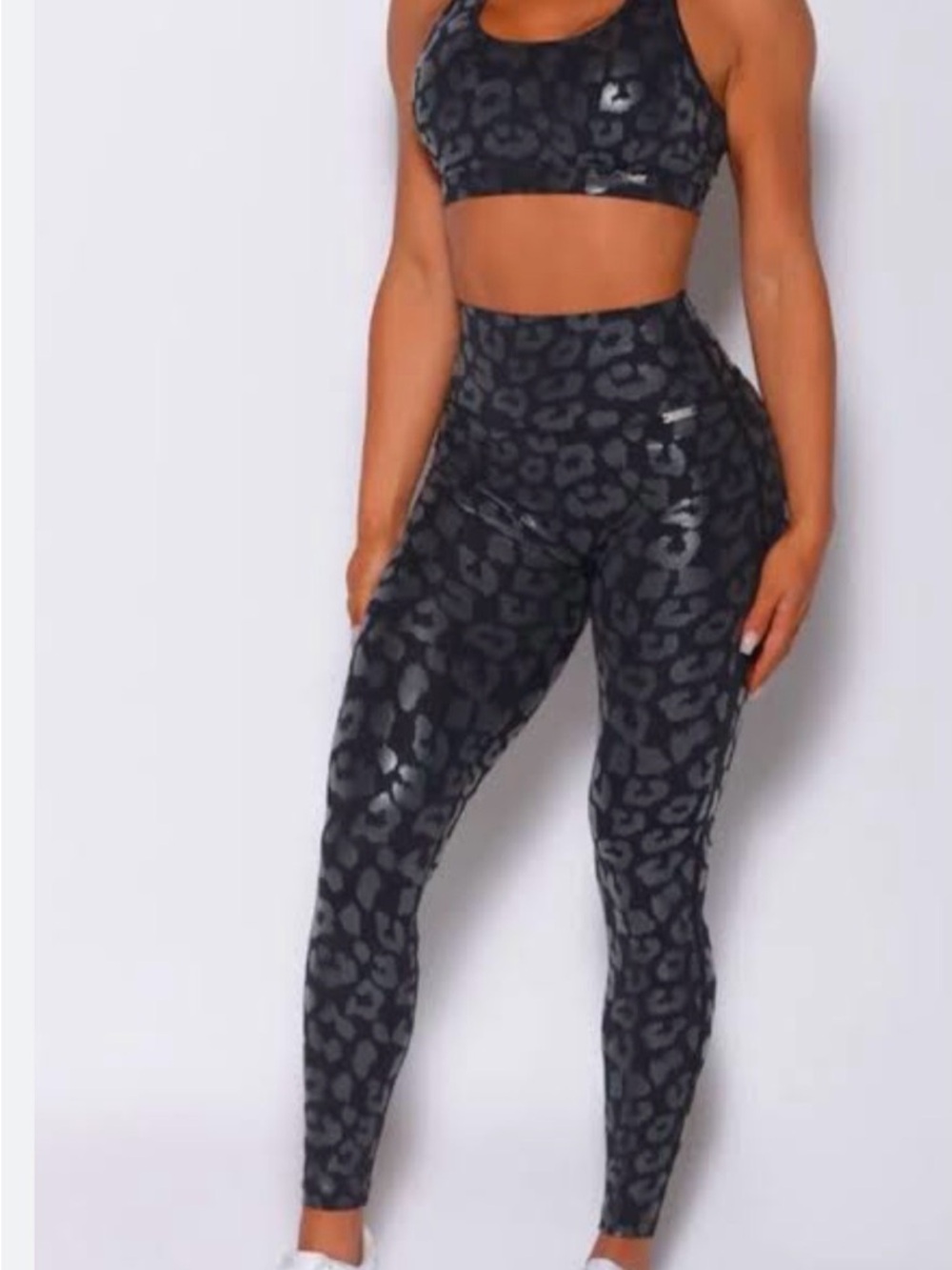 Bombshell Sportswear Black Leopard High-Waist Leggings